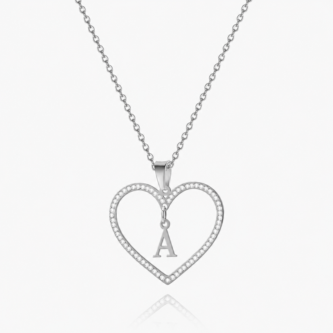 Initial Heart Necklace
