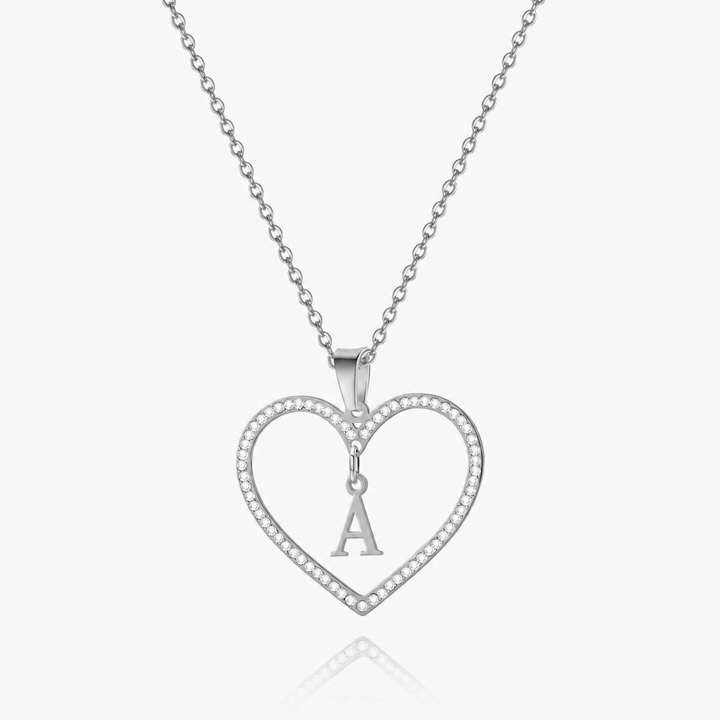 Initial Heart Necklace