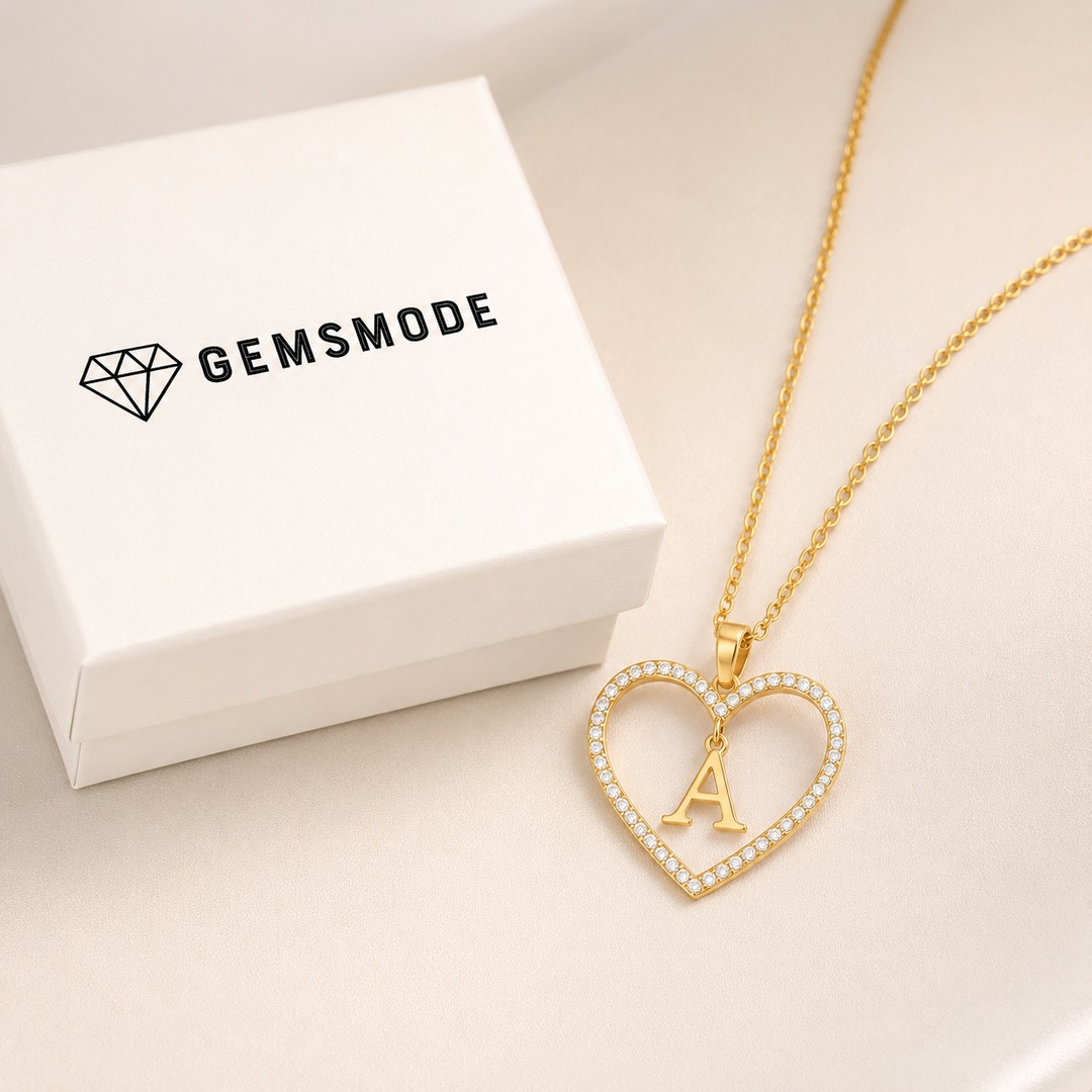 Initial Heart Necklace