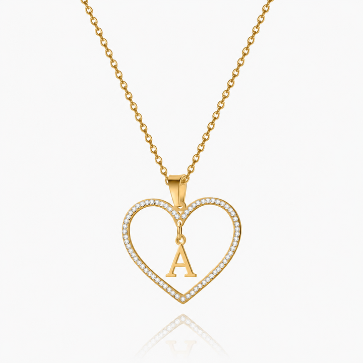 Initial Heart Necklace