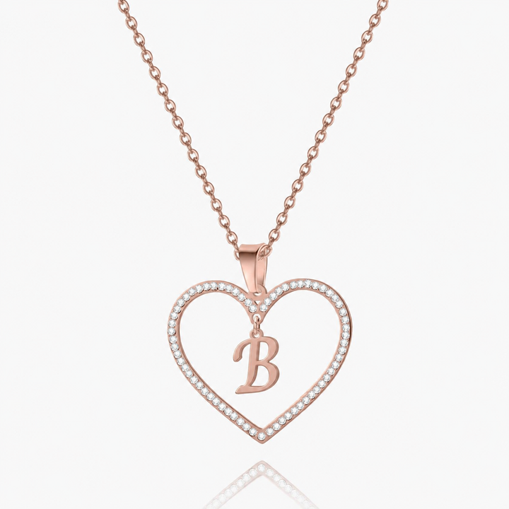 Initial Heart Necklace