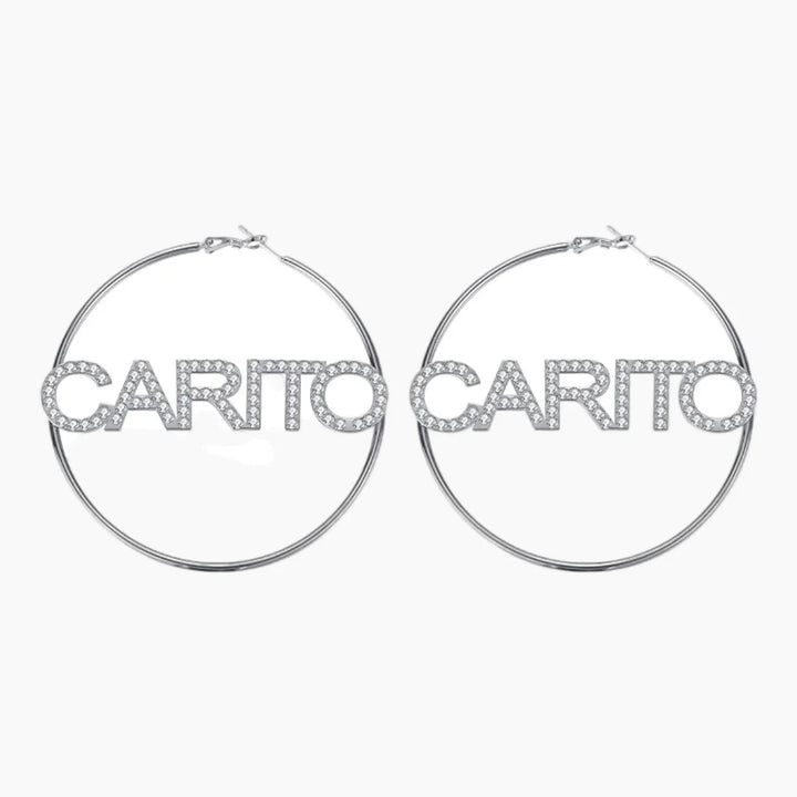 Iced Hoop Earrings