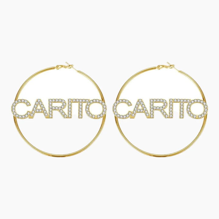 Iced Hoop Earrings