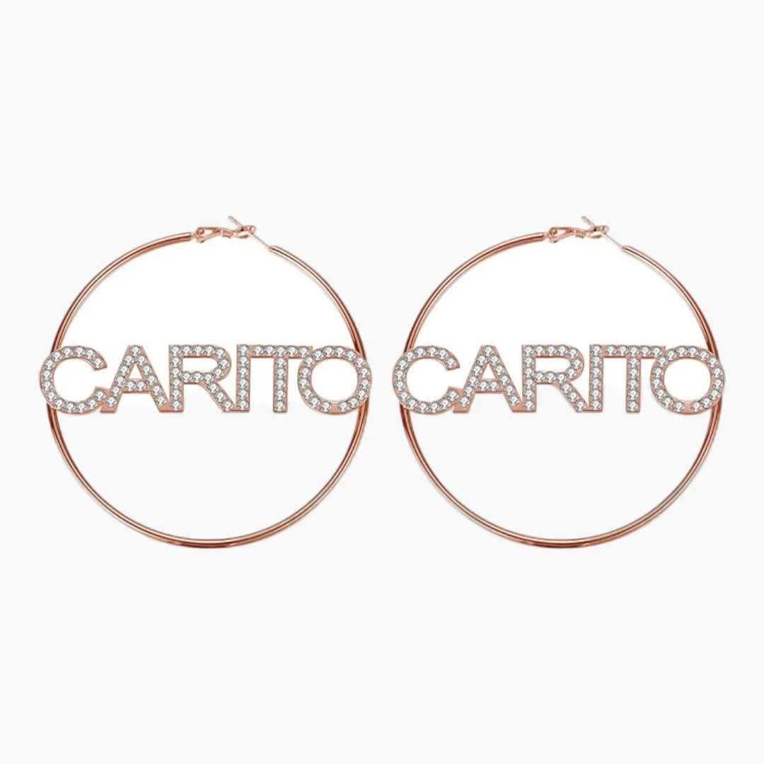 Iced Hoop Earrings