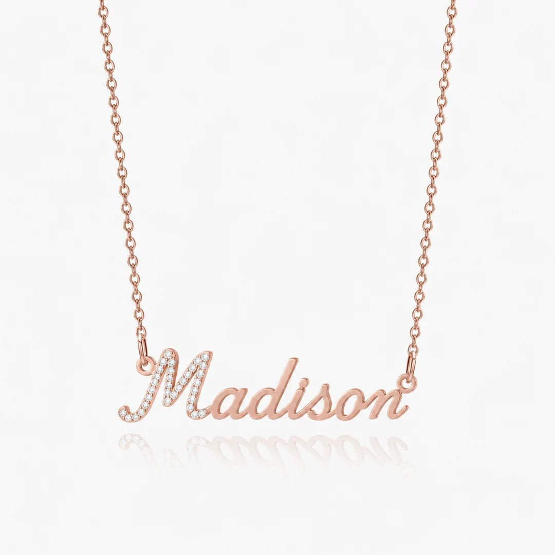 Iced Initial Name Necklace
