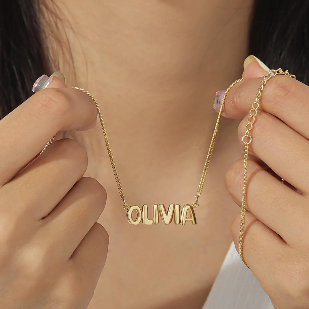 Bubble Name Necklace