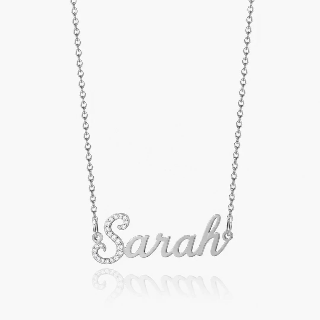 Iced Initial Name Necklace