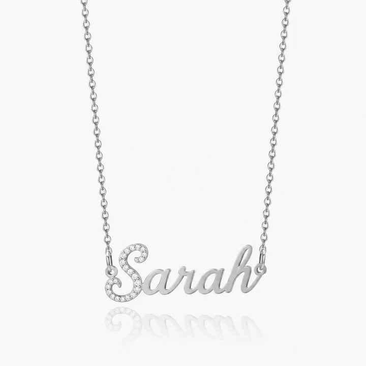 Iced Initial Name Necklace