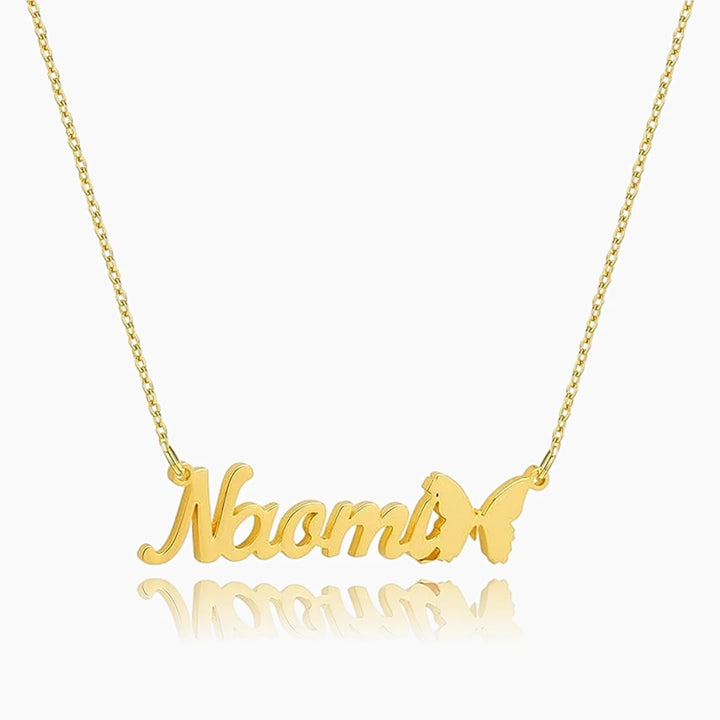 Butterfly Name Necklace