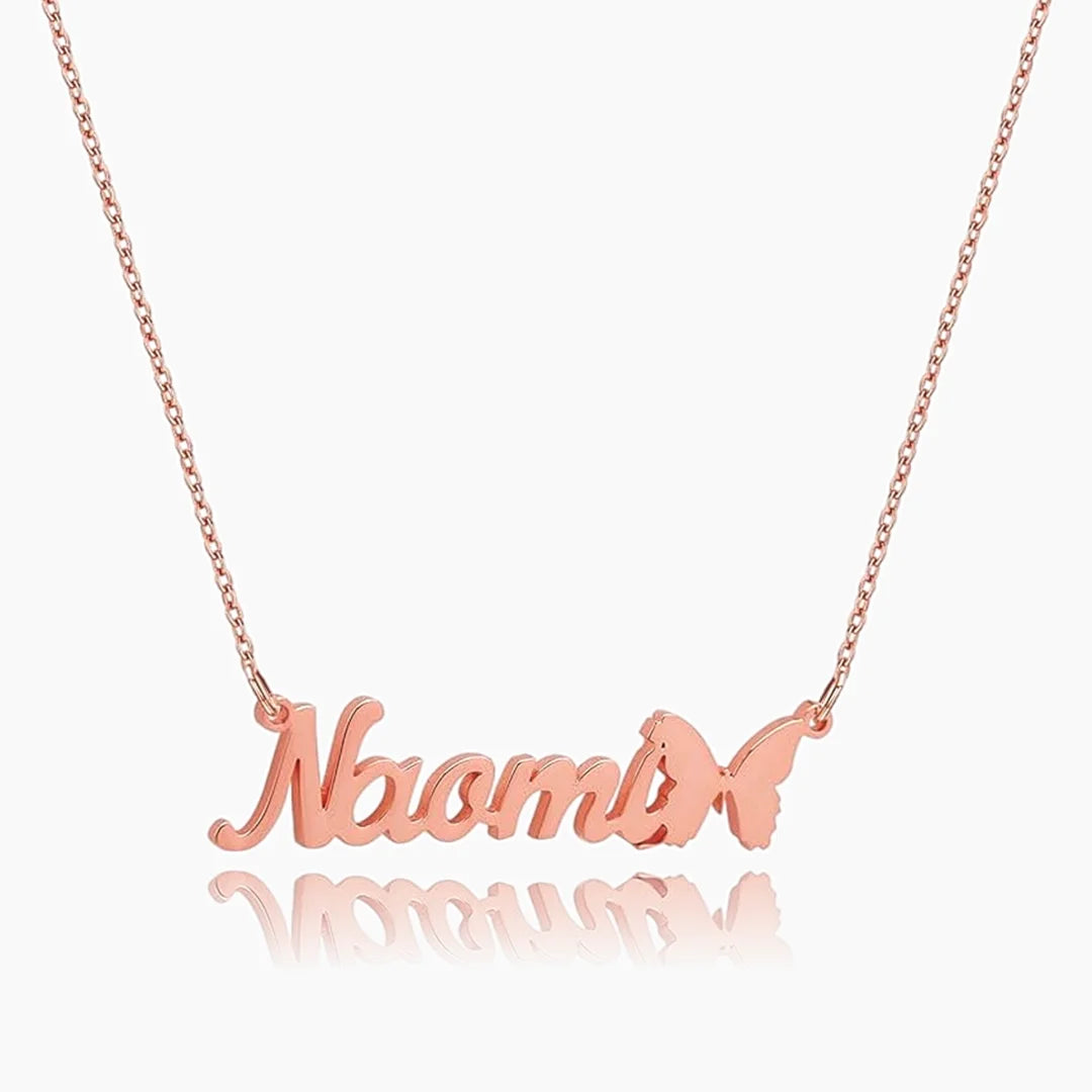 Butterfly Name Necklace