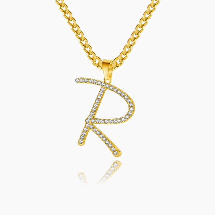 Iced Initial Necklace