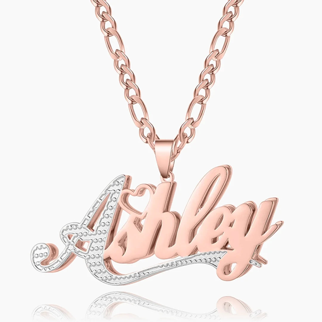 Double Plated First Letter Name Necklace