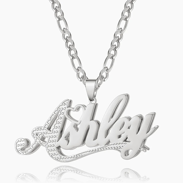 Double Plated First Letter Name Necklace