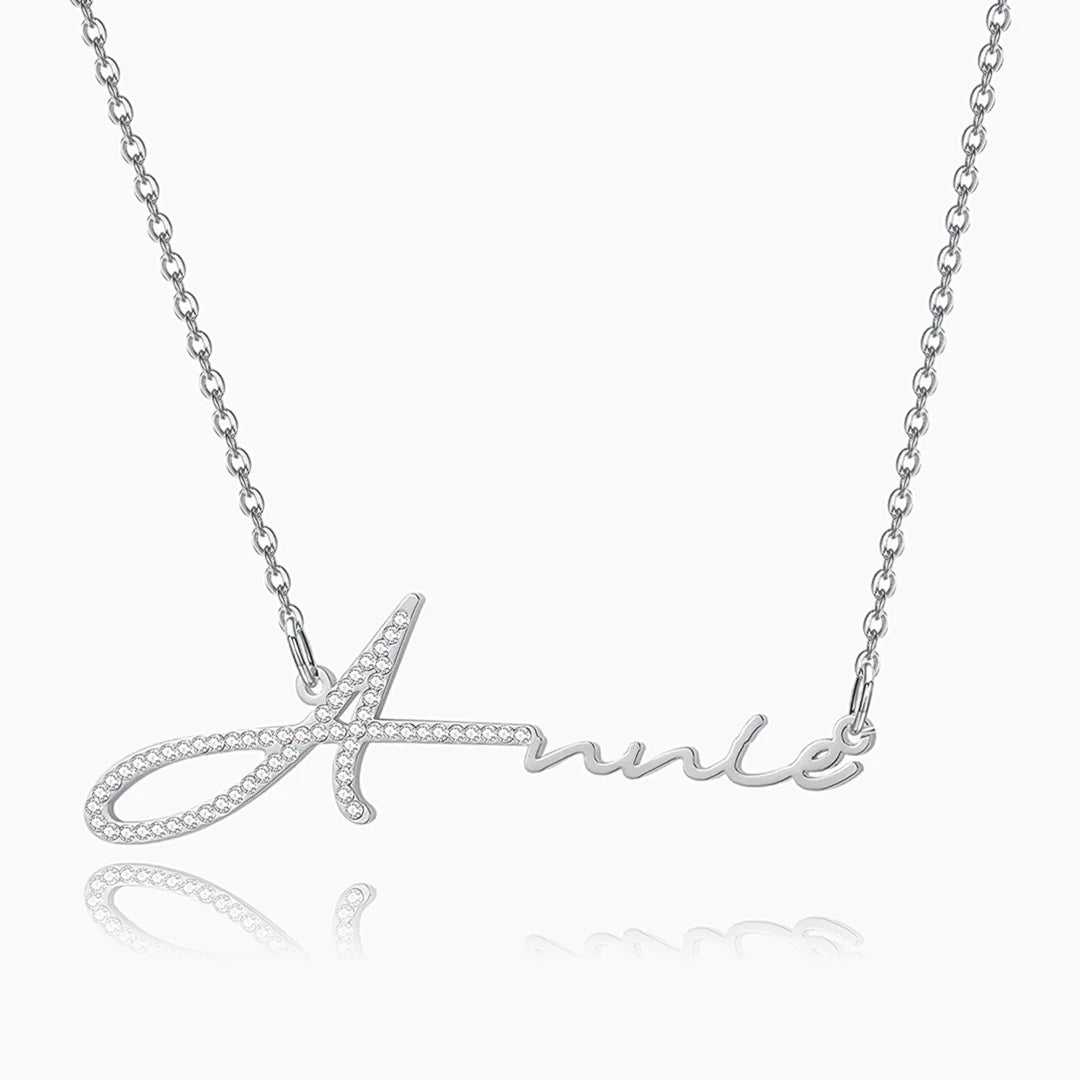 Iced Signature Name Necklace