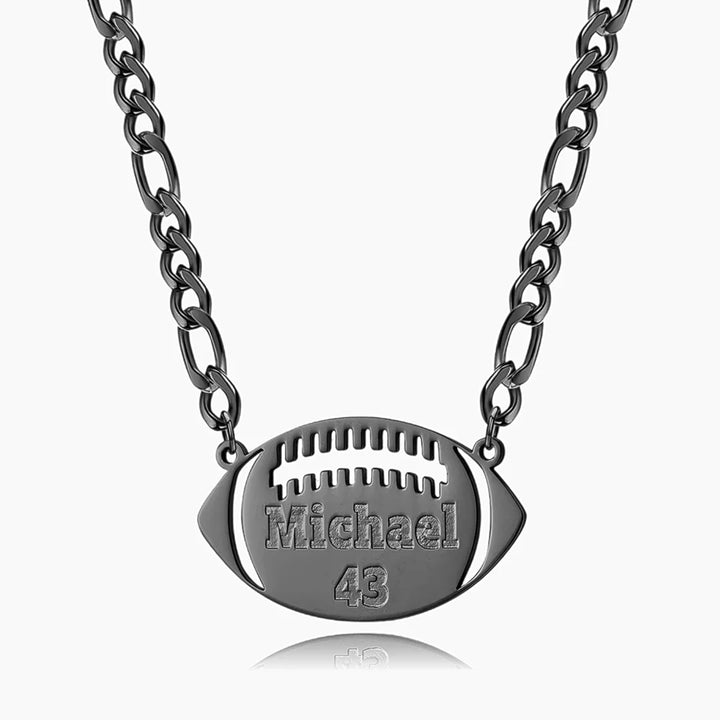 Personalized American Football Necklace