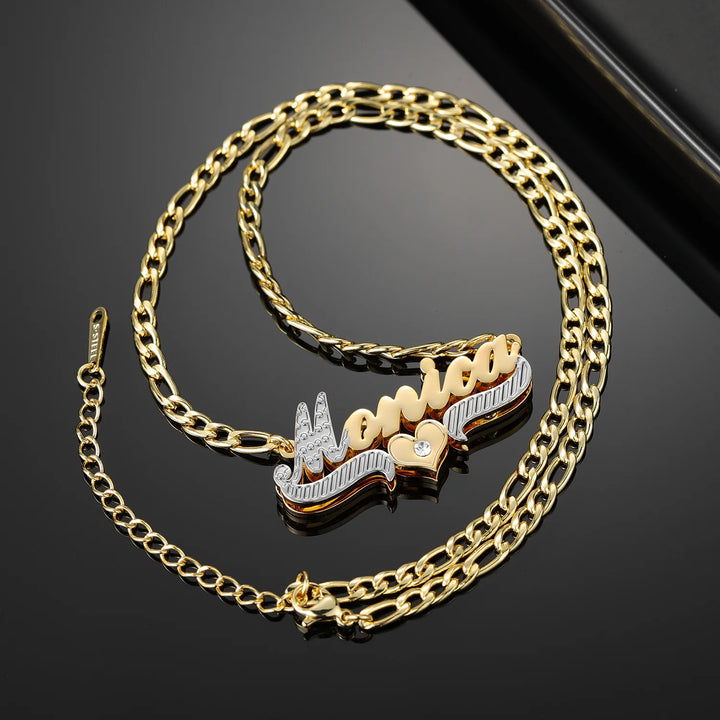 Double Plated Customized Name Necklace