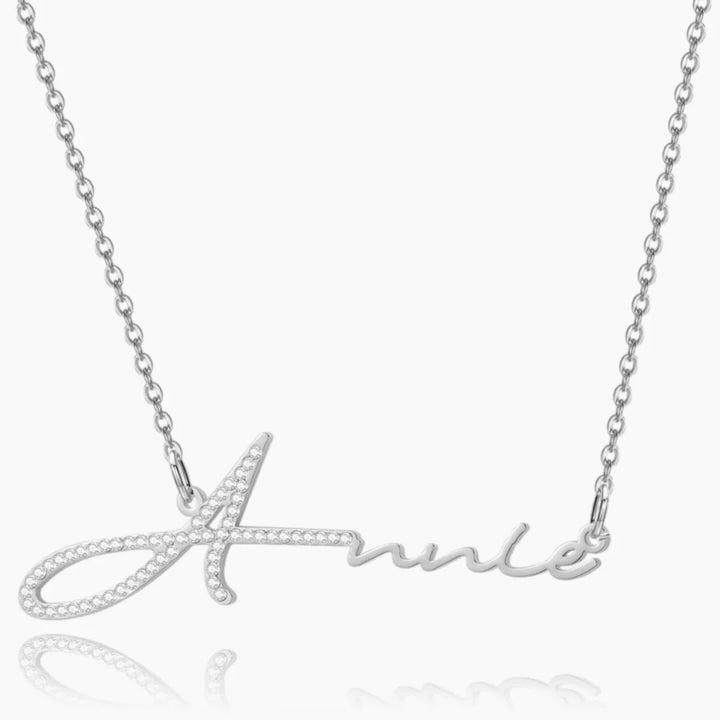 Iced Signature Name Necklace