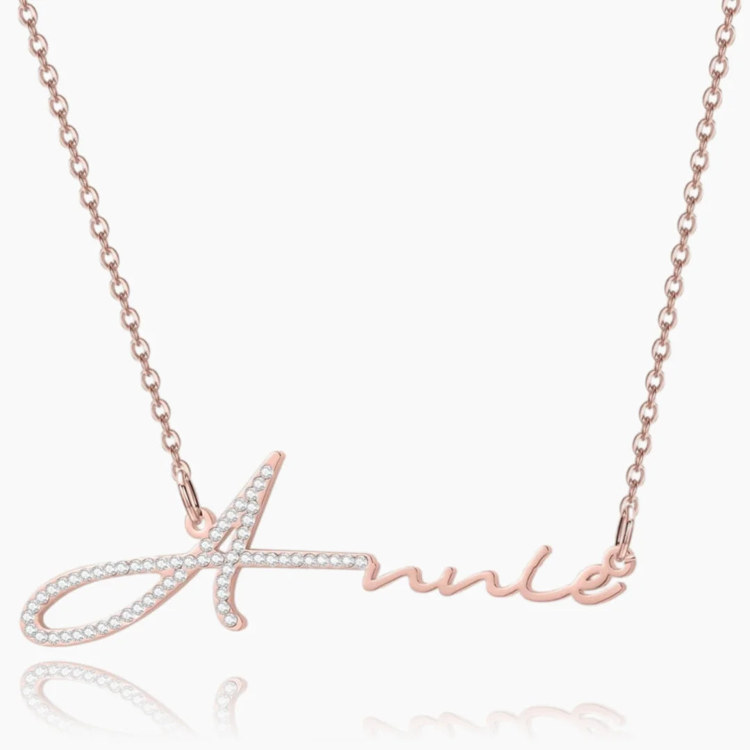 Iced Signature Name Necklace