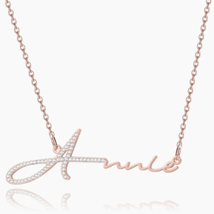 Iced Signature Name Necklace
