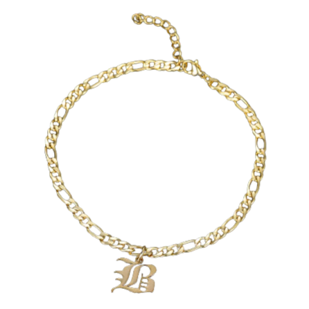 Gothic Initial Anklet