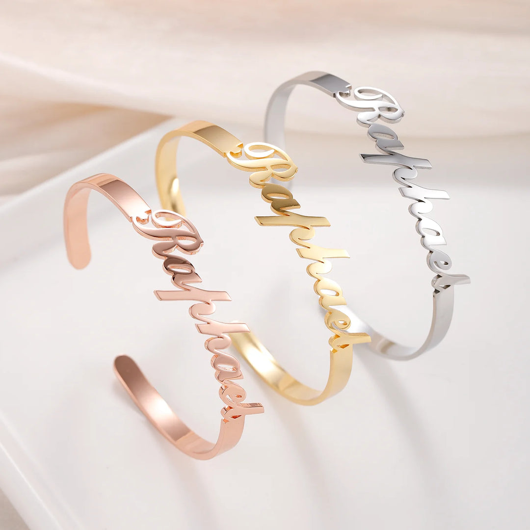 Name Bangle Bracelet