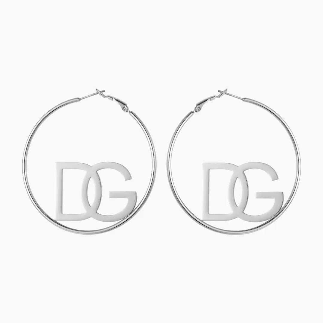 Personalized Two Letter Hoop Earrings