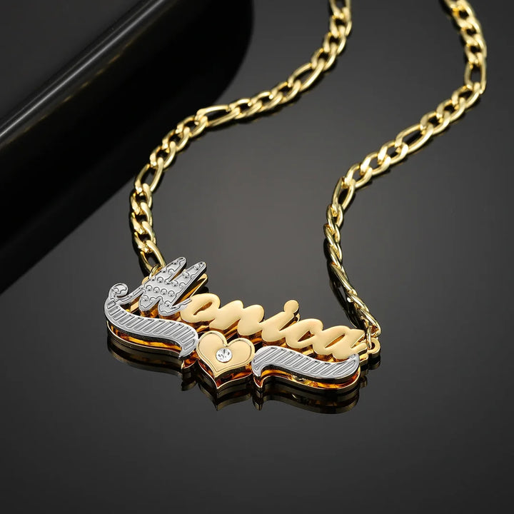 Double Plated Customized Name Necklace