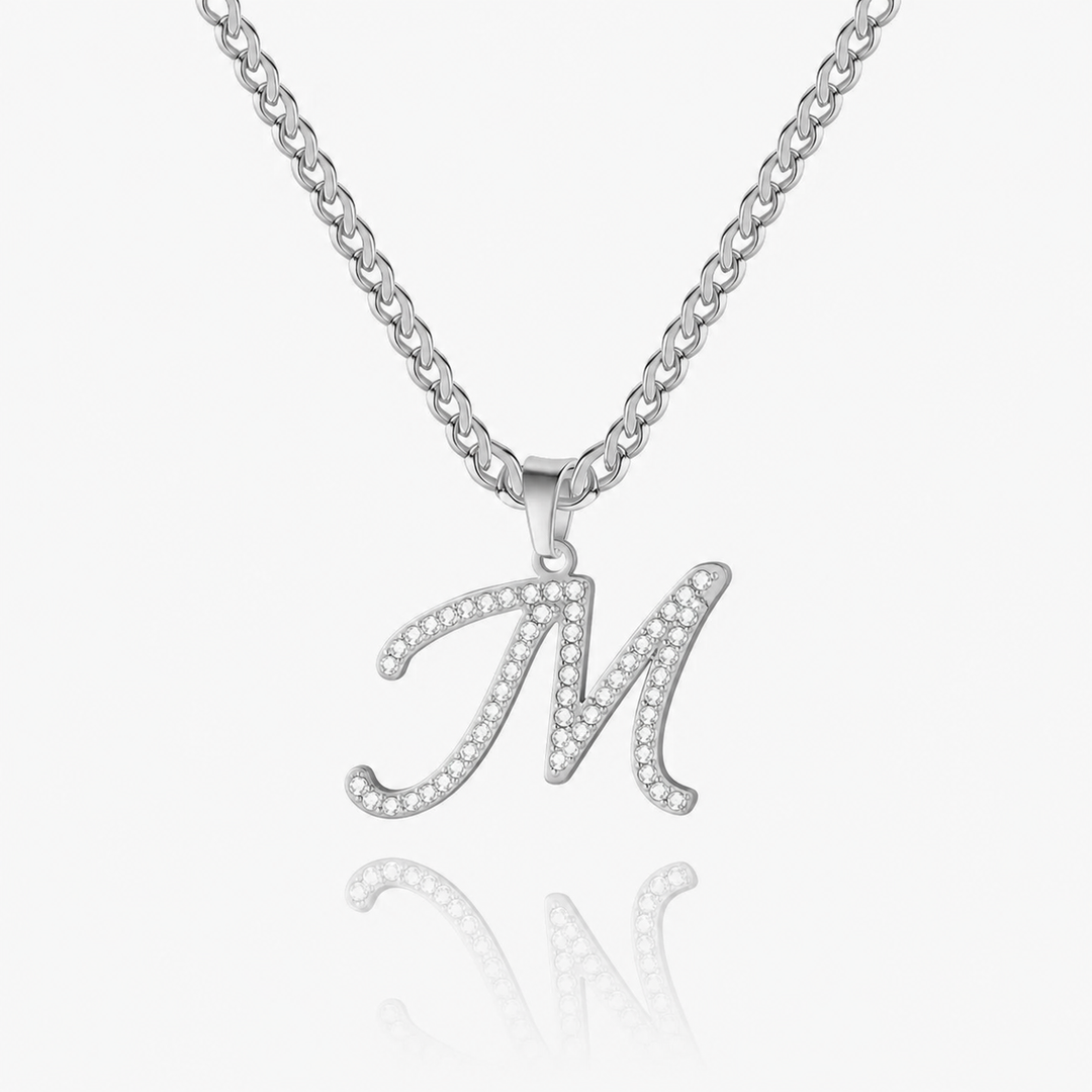 Iced Initial Necklace