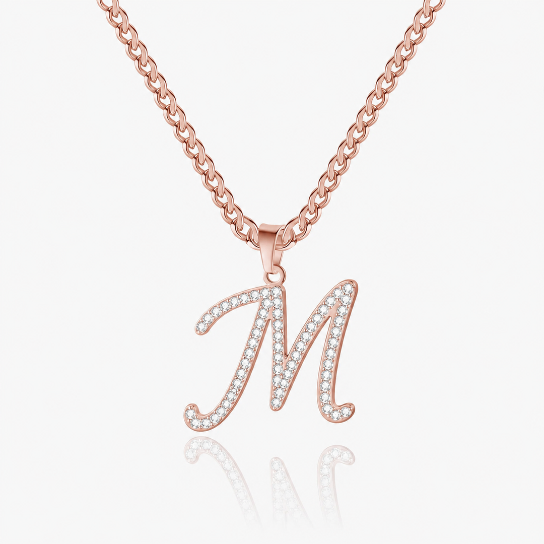 Iced Initial Necklace