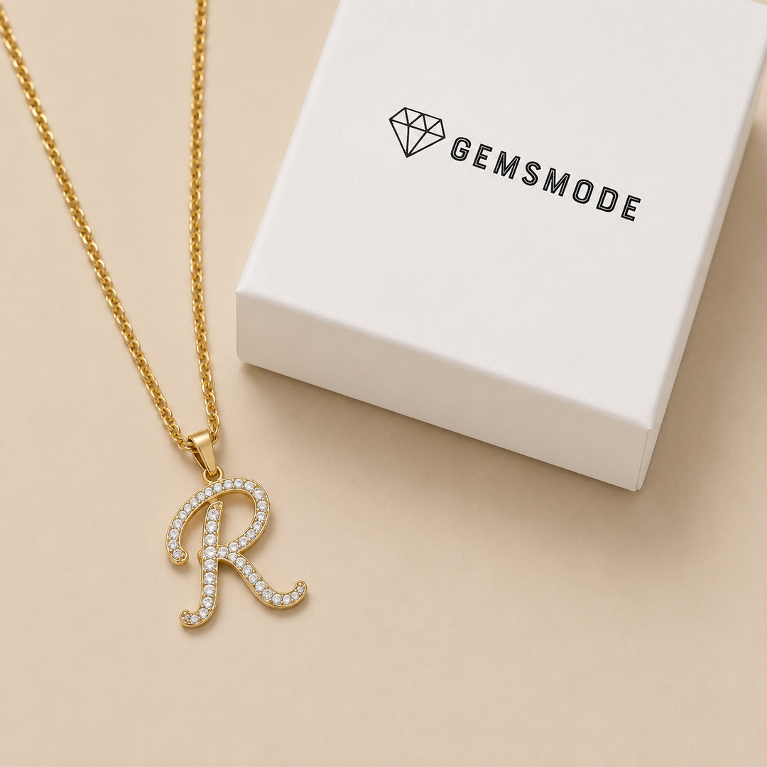 Iced Initial Necklace