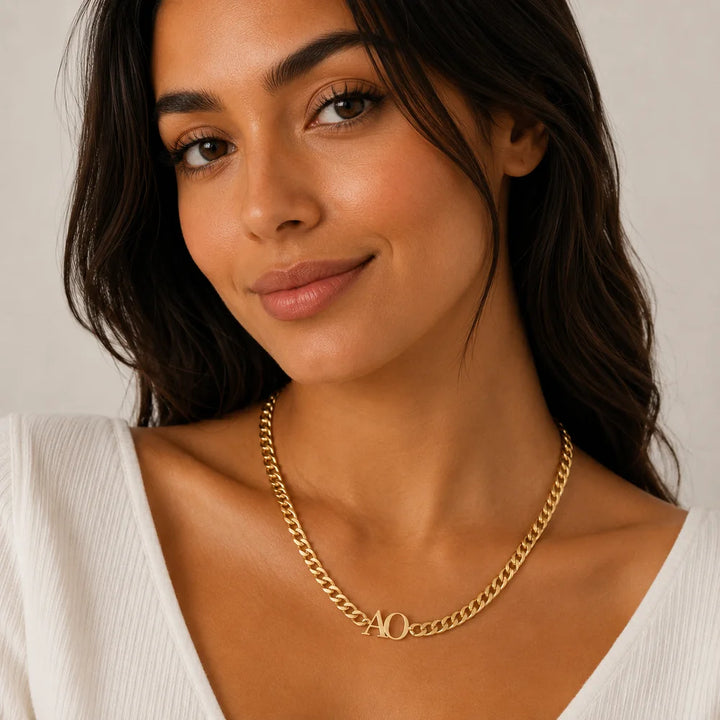Personalized Double Initial Necklace