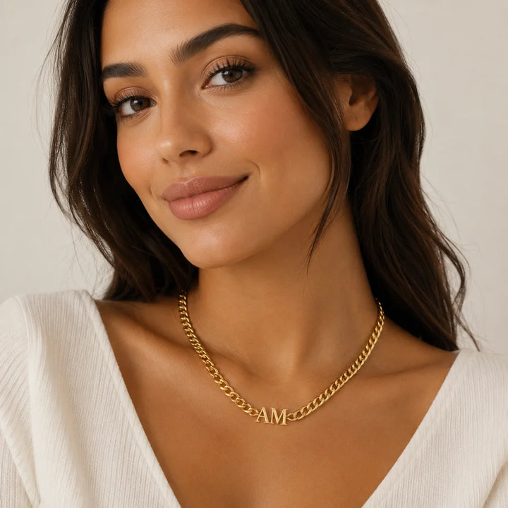 Personalized Double Initial Necklace