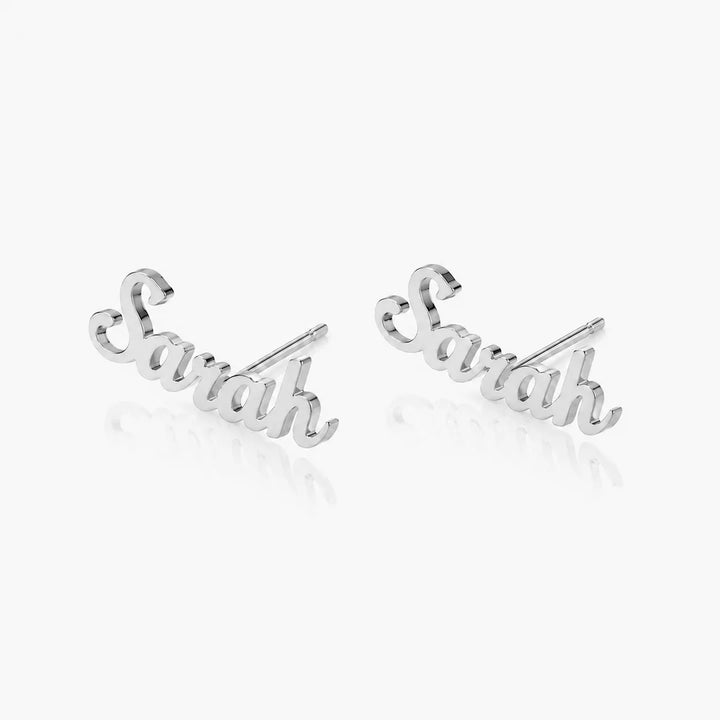 Personalized Name Stud Earrings
