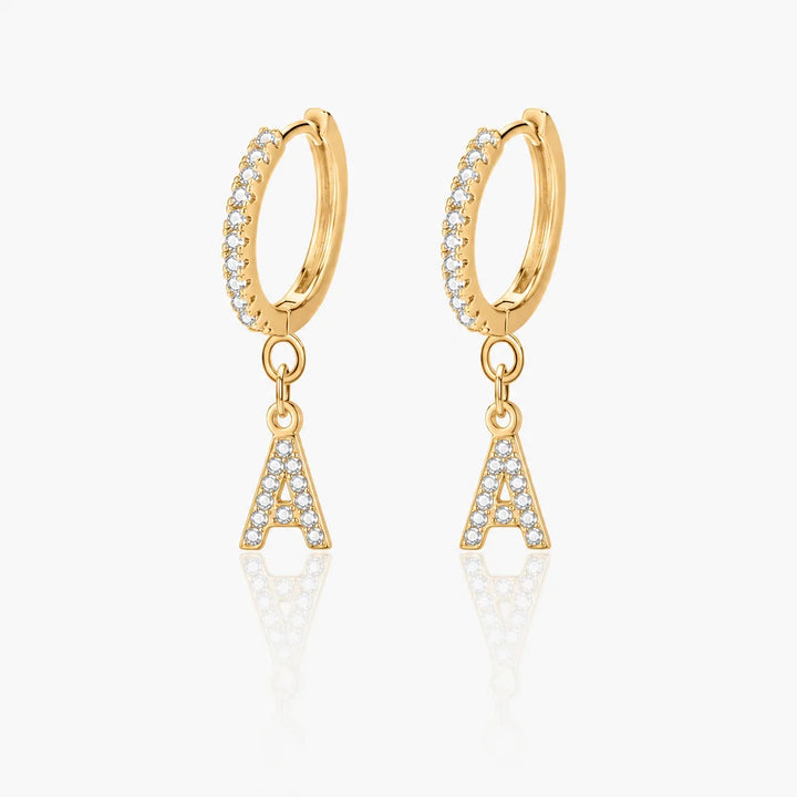 Iced Letter Earrings