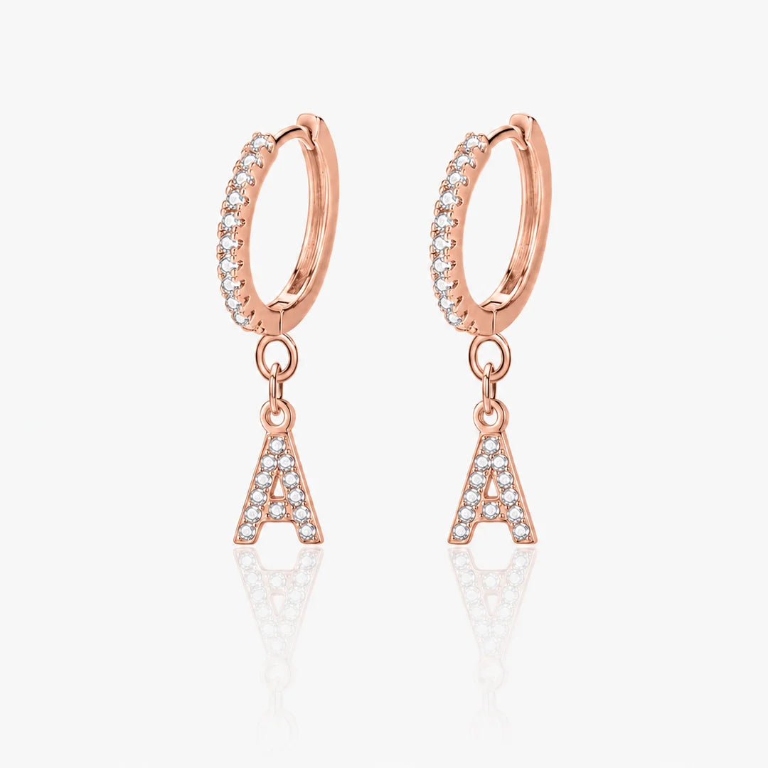 Iced Letter Earrings