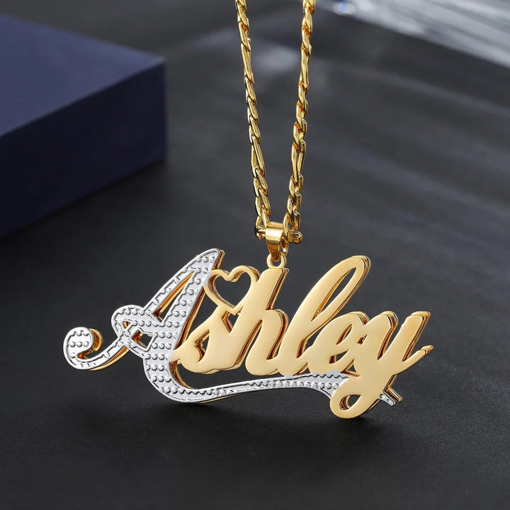 Double Plated First Letter Name Necklace