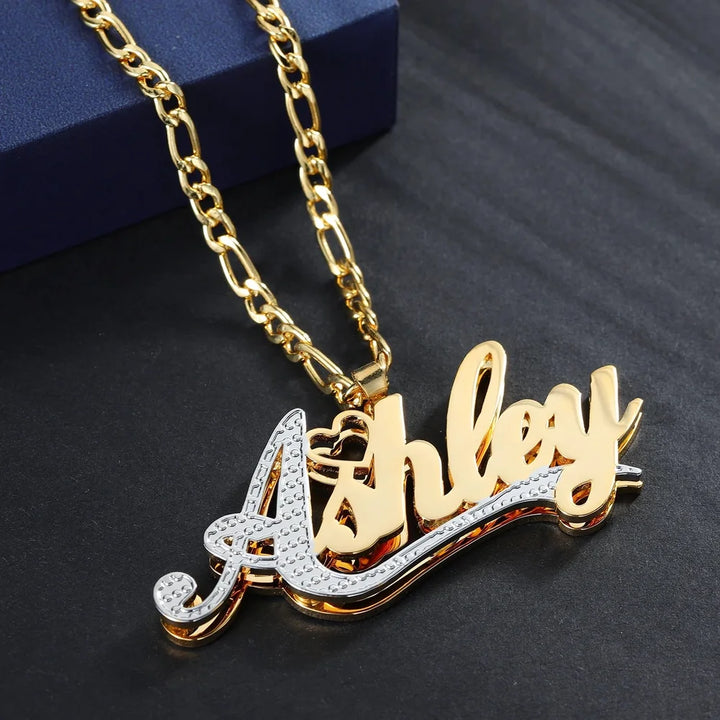 Double Plated First Letter Name Necklace