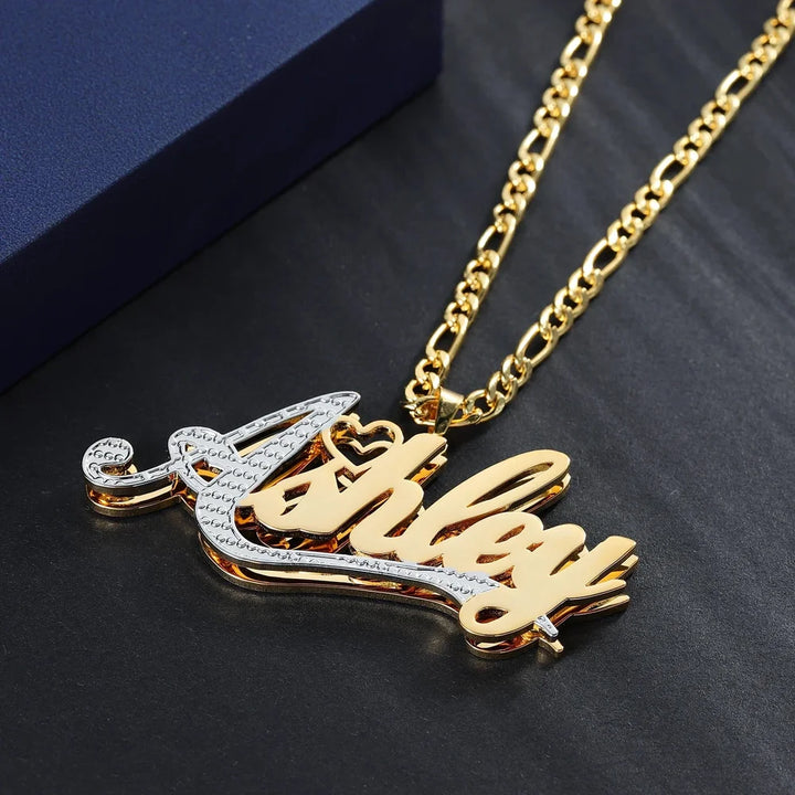 Double Plated First Letter Name Necklace