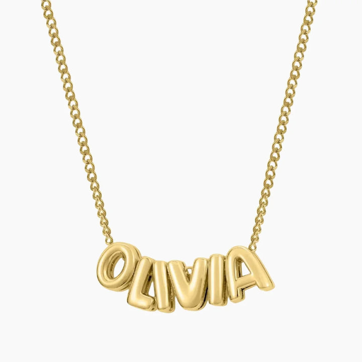 Bubble Name Necklace