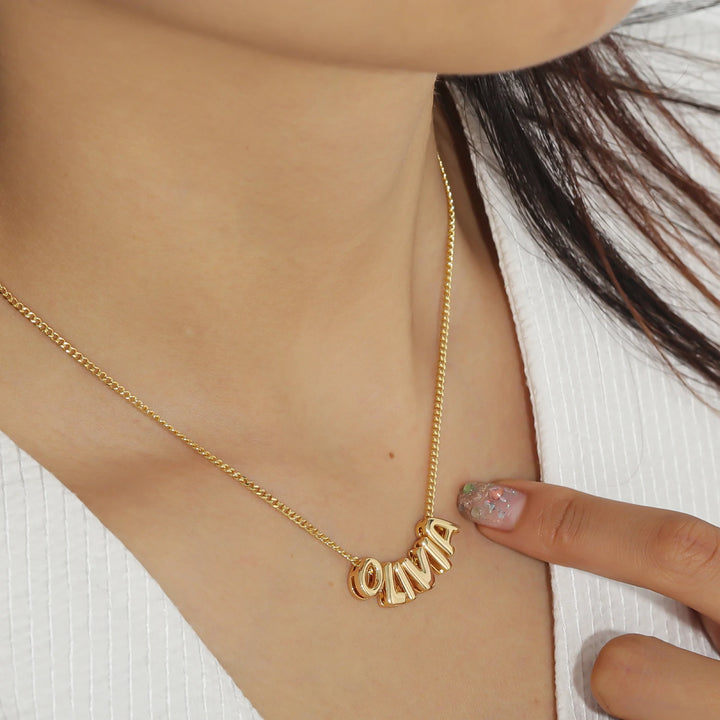 Bubble Name Necklace