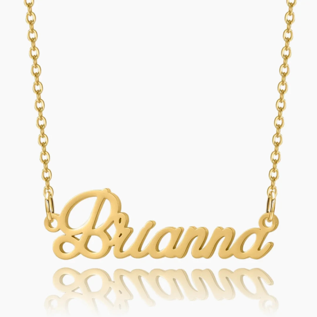 Personalized Script Name Necklace in Gold for Women