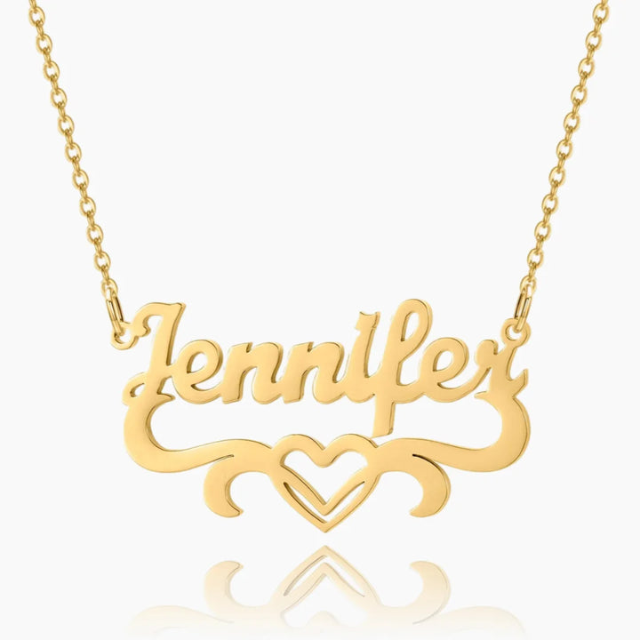 The Entwined Heart Name Necklace