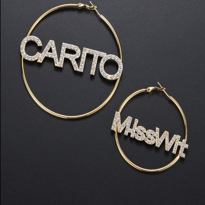 Iced Hoop Earrings