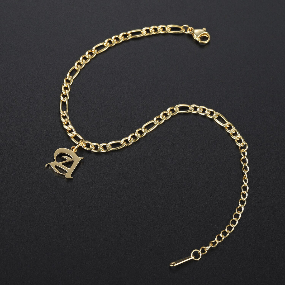 Gothic Initial Anklet