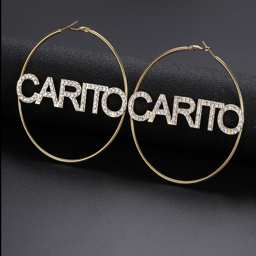 Iced Hoop Earrings