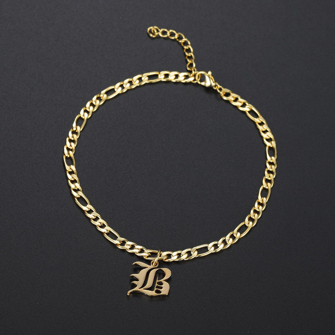 Gothic Initial Anklet